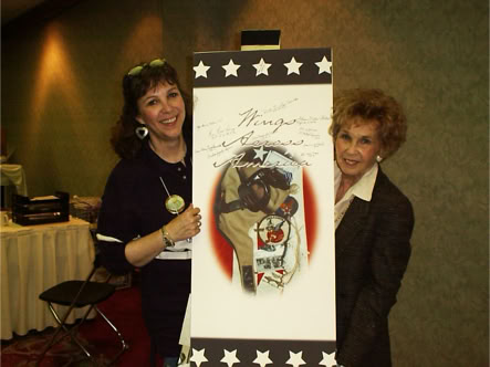 Nancy & Deanie Parrish, first Wings Across America Brochure