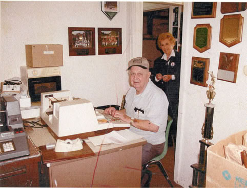 Waco, Texas: Deanie with Bill Warren of Warren's Engraving. A proud US Vet and a WASP Champion.
